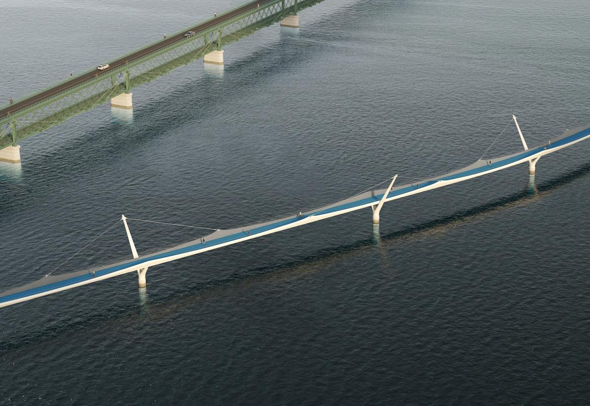 Viana do Castelo presenta su futuro puente peatonal y ciclable junto al histórico Eiffel