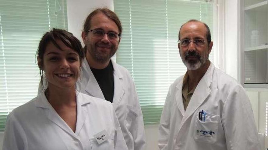 De izq. a drcha., Magdalena Guardiola, Owen Wangensteen y Xavier Turon. // Metabarpark