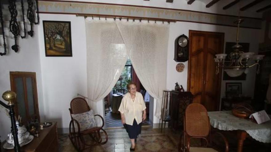 Didín Puig en su casa, en una entrevista que ofreció a este periódico un año antes de su fallecimiento en febrero de 2019.