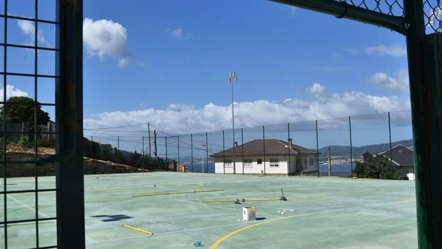 Patio de un colegio del área de Vigo. // A. P.