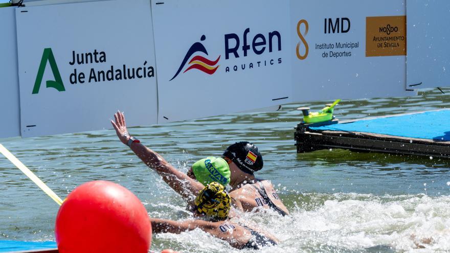 María de Valdés, cuarta en el Nacional de Aguas Abiertas disputado en el Guadalquivir