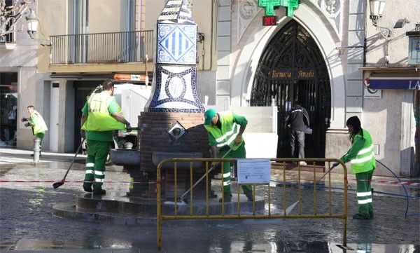 Servicios municipales de limpieza de Mollet del Vallès.