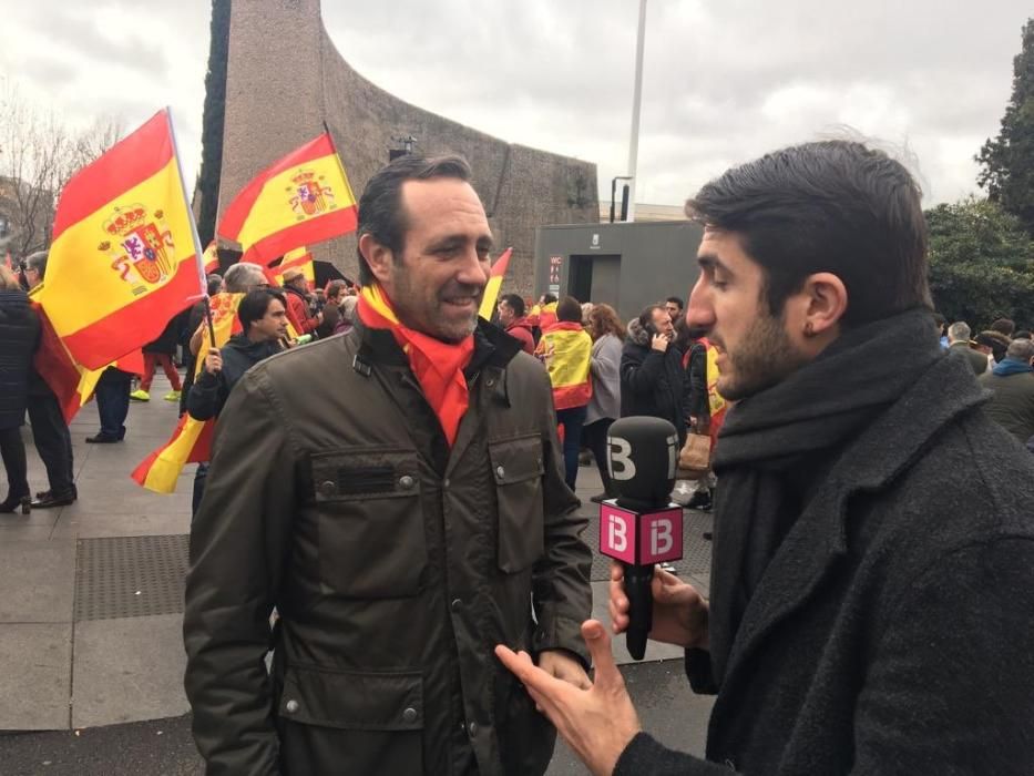 Políticos mallorquines en la protesta de Madrid