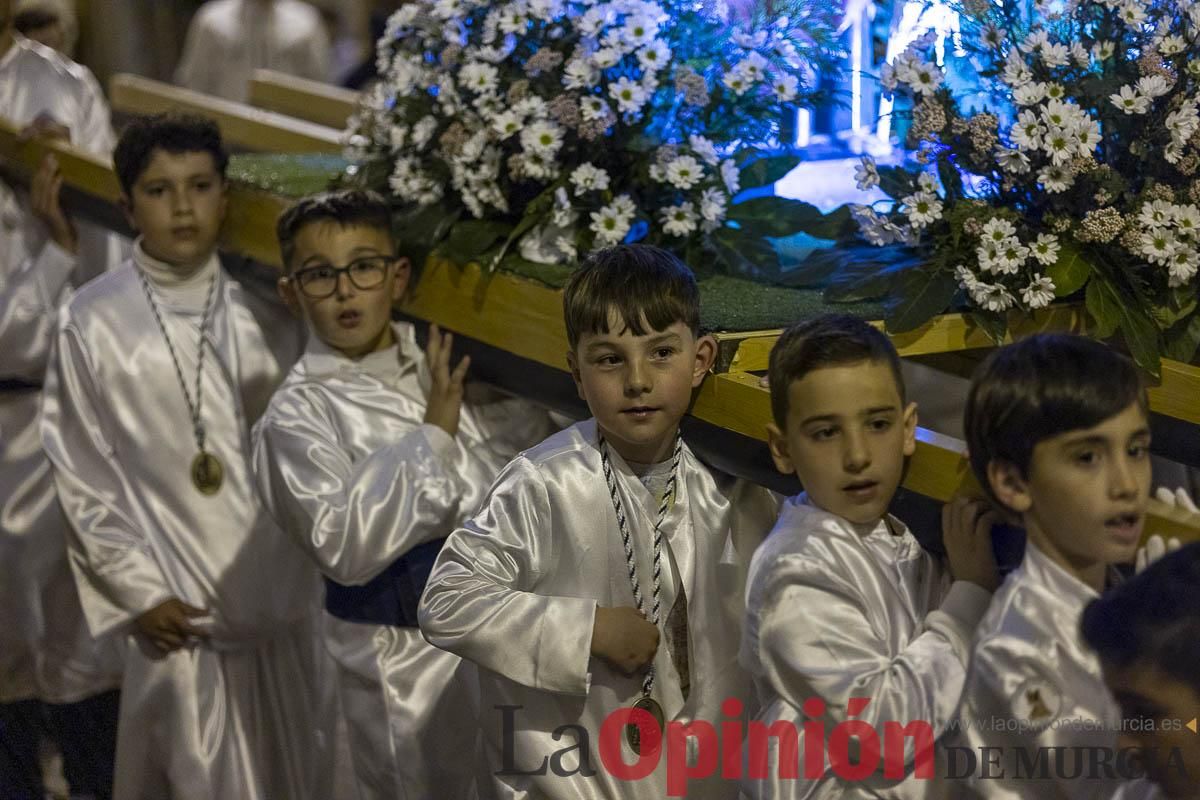 Los niños toman las calles de Caravaca en la procesión de Lunes Santo