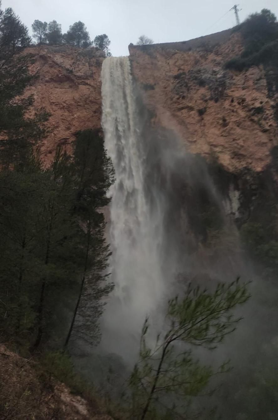 Imagen que presenta El Salt de Alcoy tras las últimas lluvias.