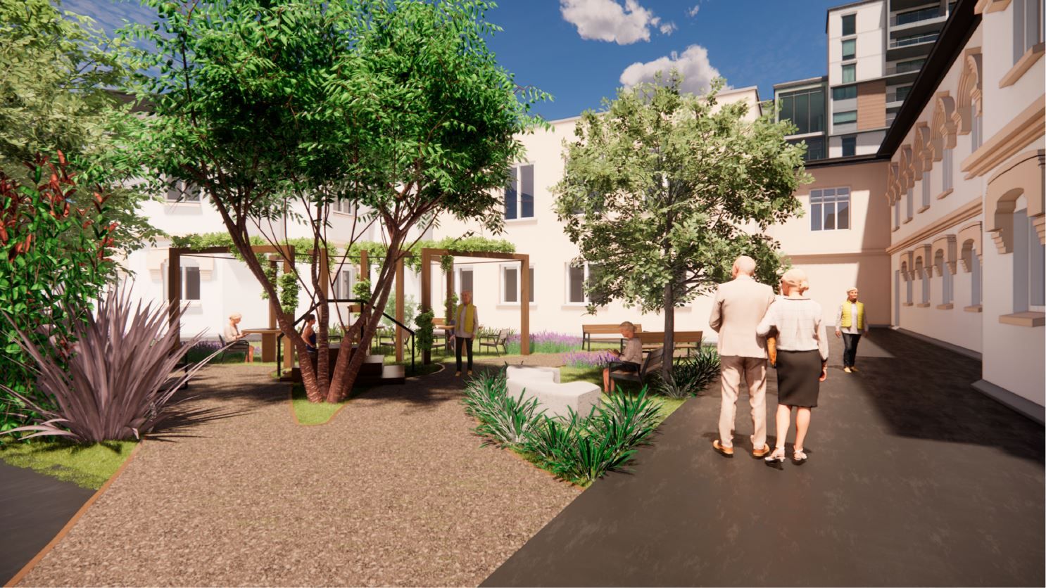 El futuro jardín terapéutico del Hospital de Avilés
