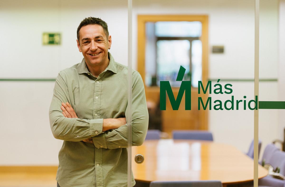 16.02.2026. MADRID. Emilio Delgado, diputado autonómico de Más Madrid, en Madrid. Foto: Alba Vigaray