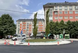 Abre al tráfico una nueva rotonda en O Burgo