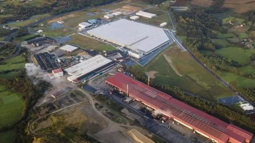 Vista aérea del polígono industrial de A Laracha. |  LOC