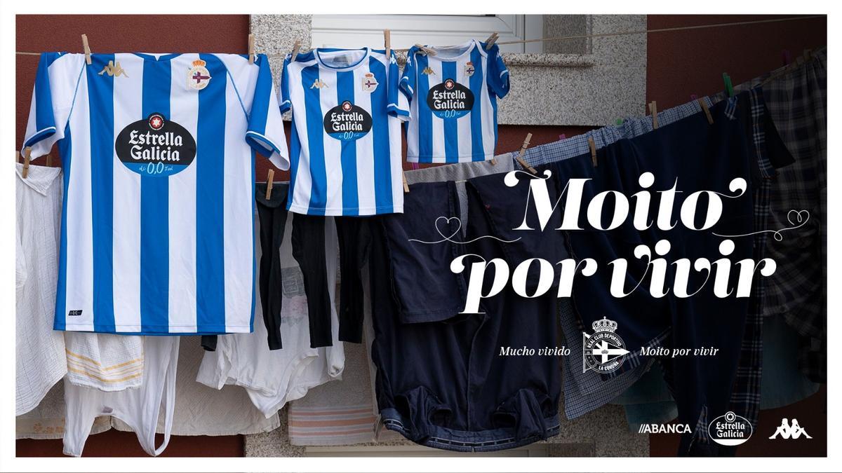 El Deportivo presenta la nueva imagen de la primera equipación.