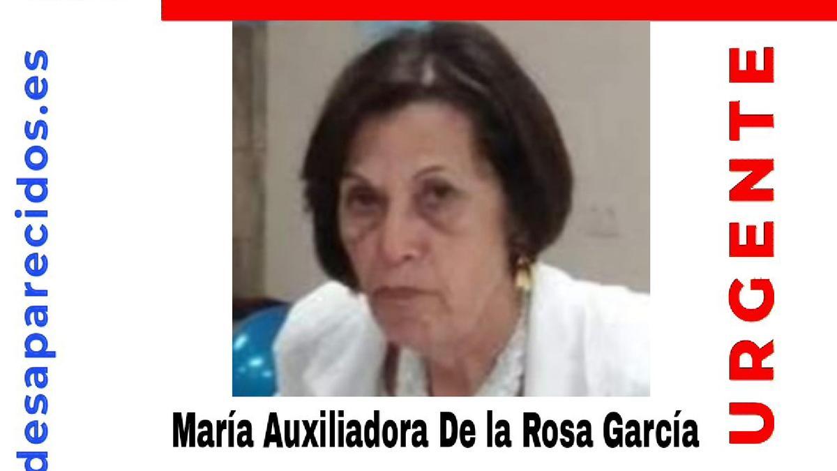 María Auxiliadora de la Rosa, desaparecida en Tenerife.