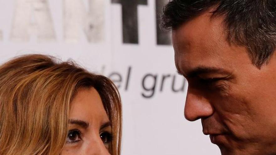 Díaz y Sánchez, en un acto en Sevilla.