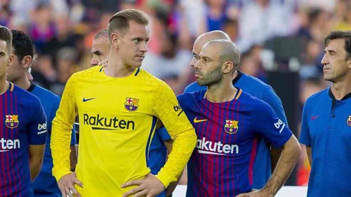 Ter Stegen mantiene una buena relación con Mascherano