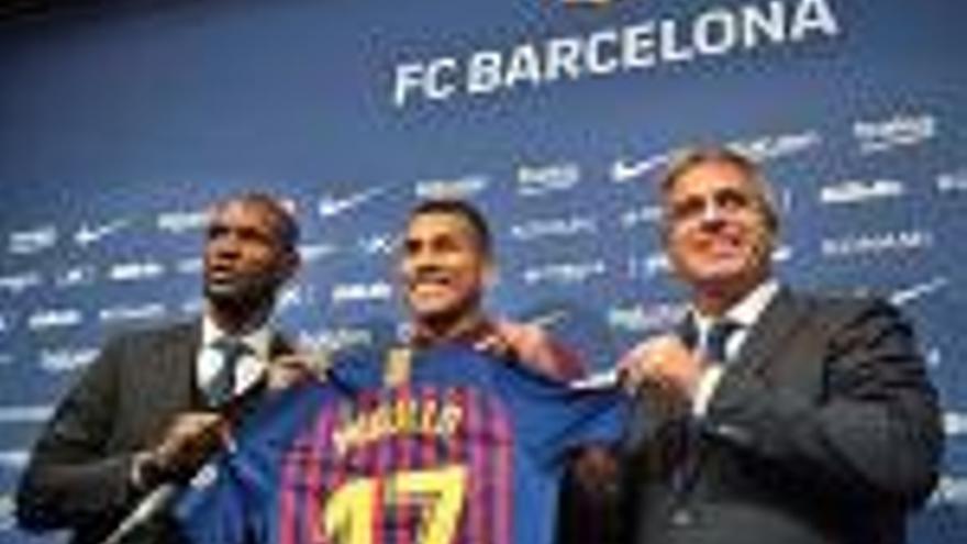 Jeison Murillo va ser presentat ahir com a nou jugador del Barça.