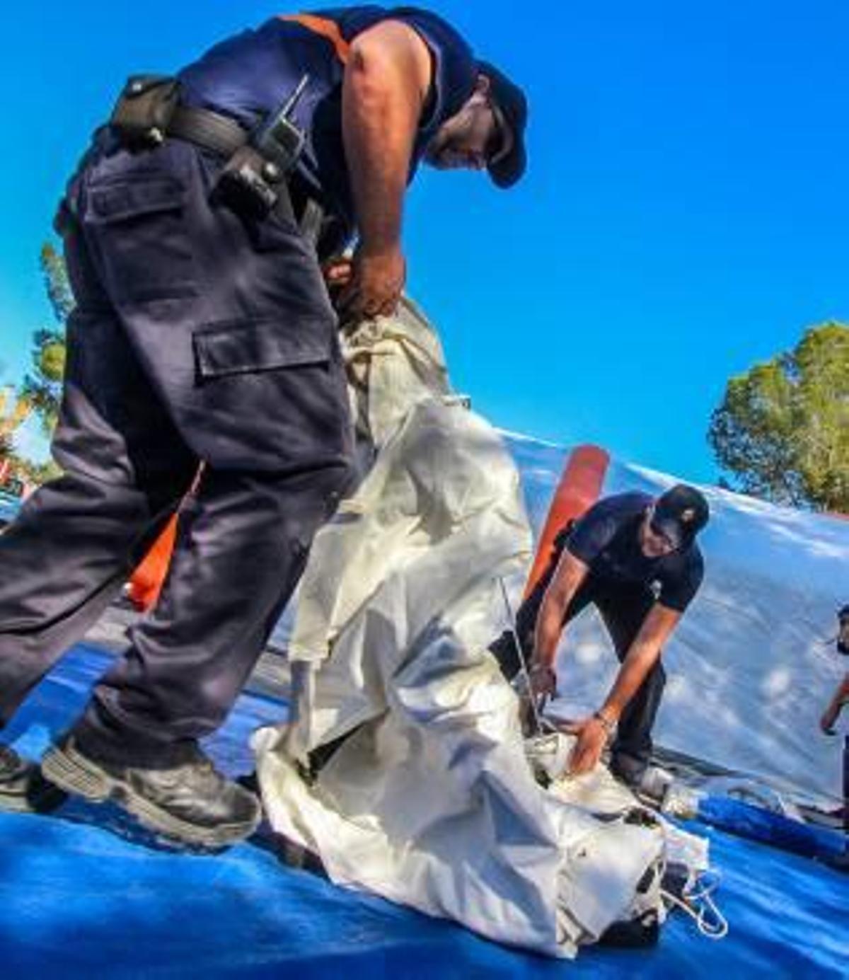 Drones para un rescate de altura en Orihuela