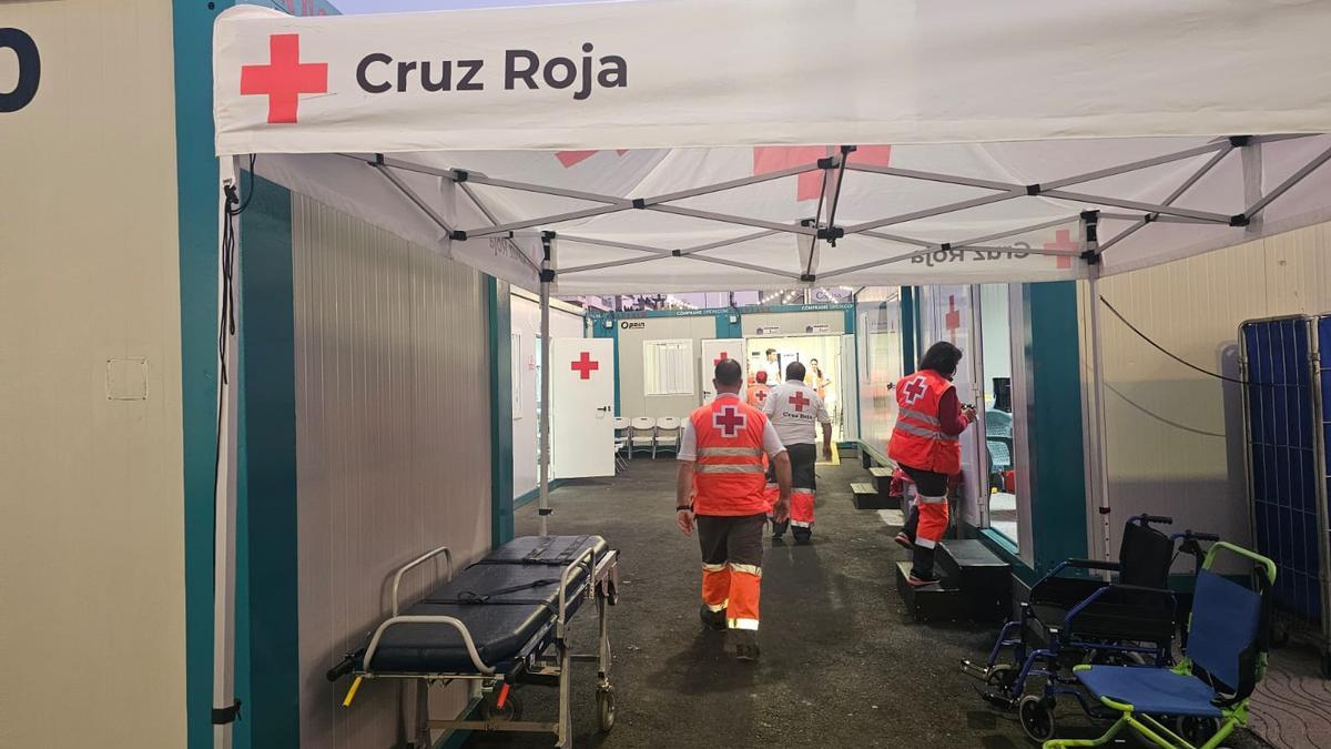 El ‘hospitalito’ de Cruz Roja para ‘Los Carnavales del Mundo’ atiende a 211 personas por incidencias menores