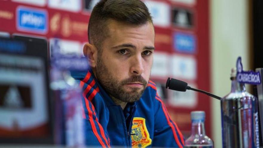 Jordi Alba: "Nunca he dicho ni una mala palabra de Luis Enrique"