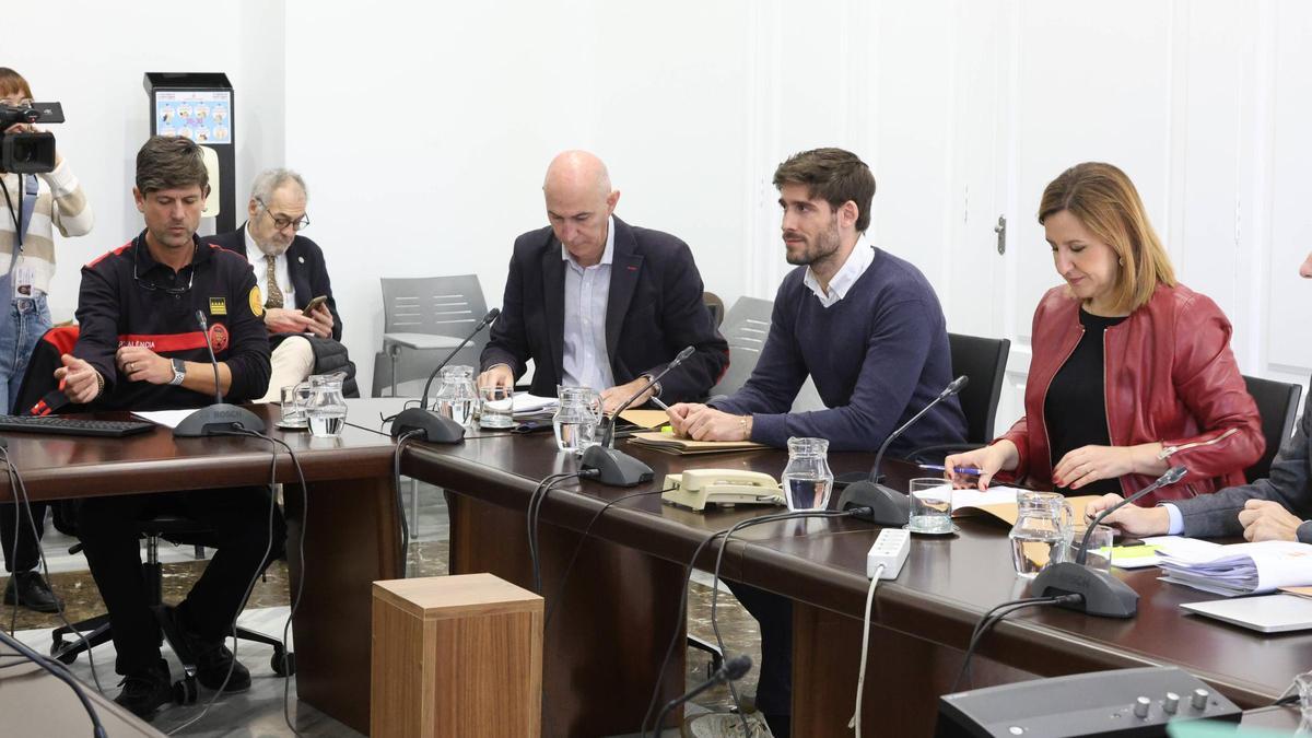 Comisión de la dana en el Ayuntamiento de València.