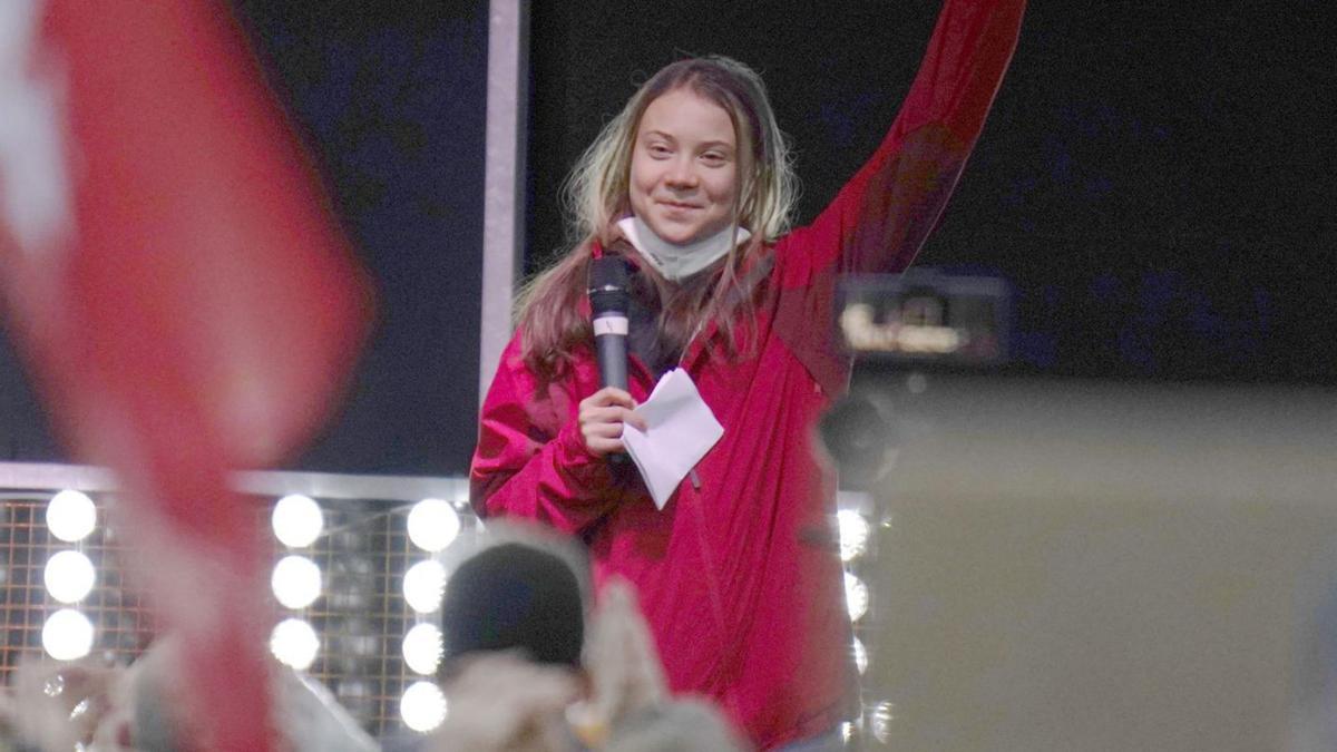 Greta Thunberg, en un acto en 2021.   | // DPA VÍA EUROPA PRESS