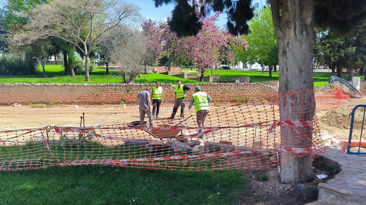 Obras en los Jardines de Corazón de María
