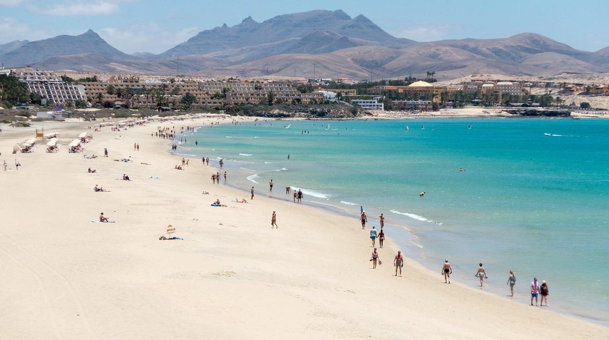 Playa en la isla de Fuerteventura