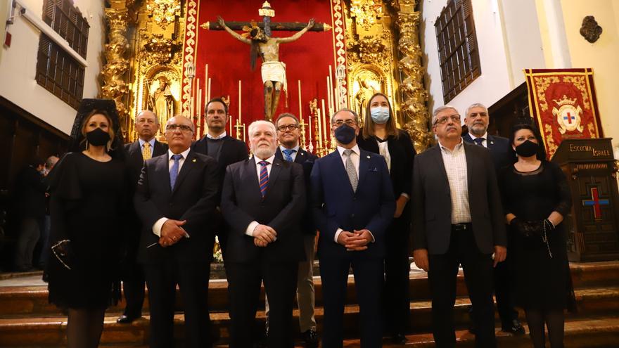 Miguel López Berral pronuncia la exaltación a la saeta en los Trinitarios