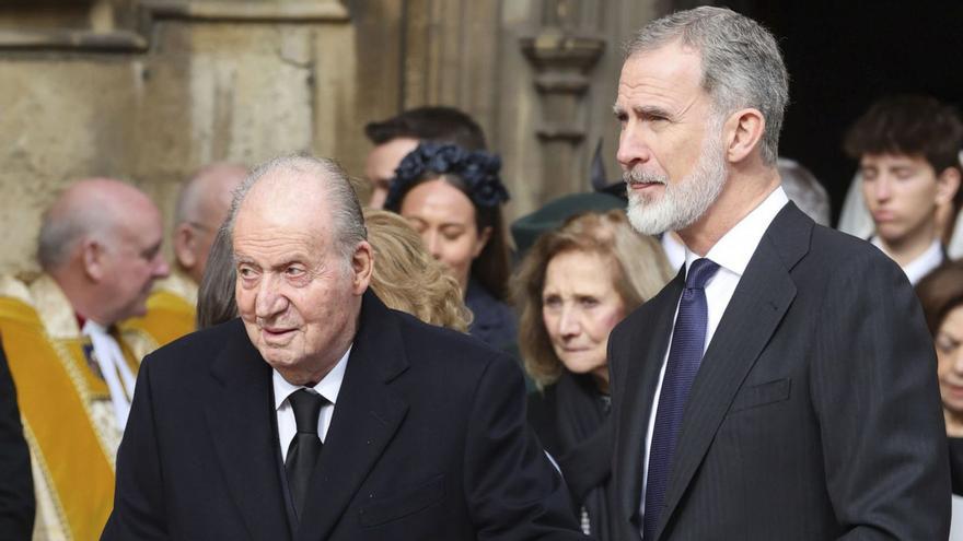 Joan Carles i Felip, junts al funeral a Londres per Constantí