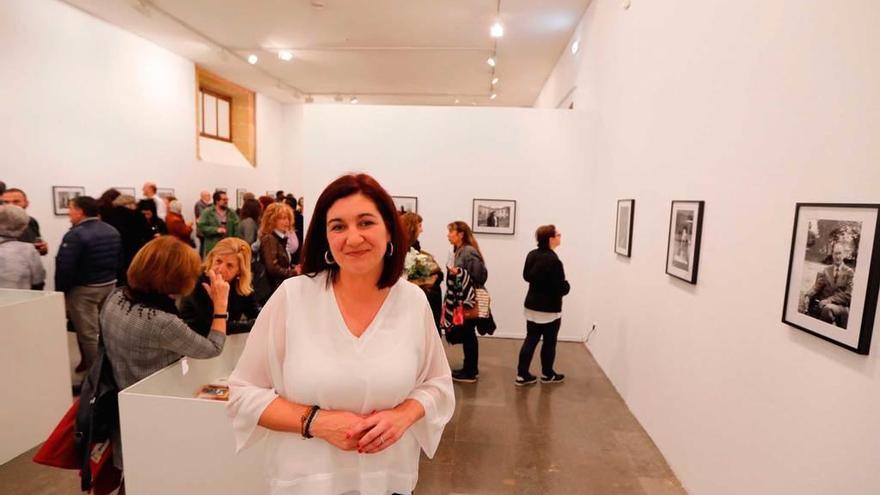 Mónica Vega, ayer, en la exposición.