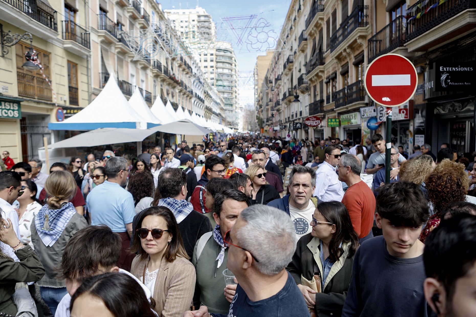 No cabe nadie más en València en el último fin de semana de las Fallas de 2023