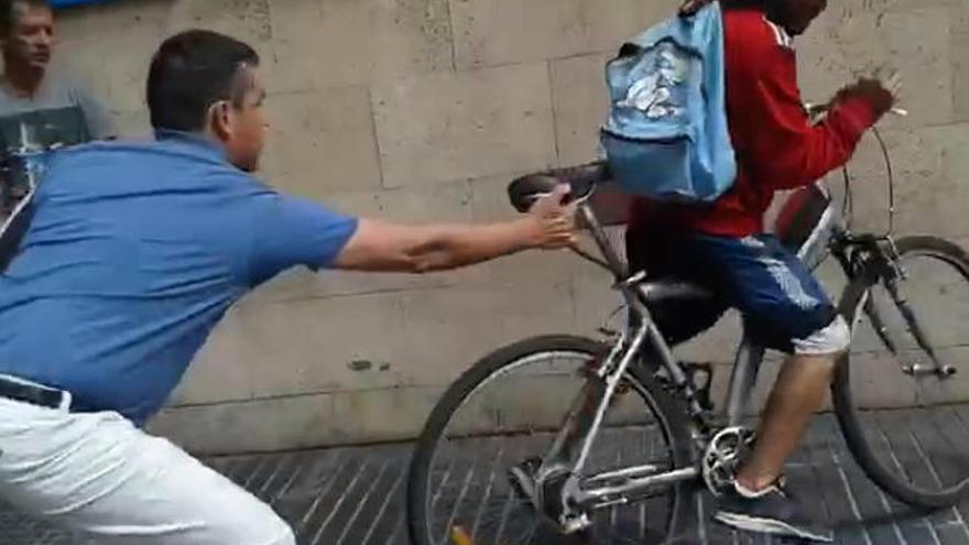 Robo frustrado de una bici