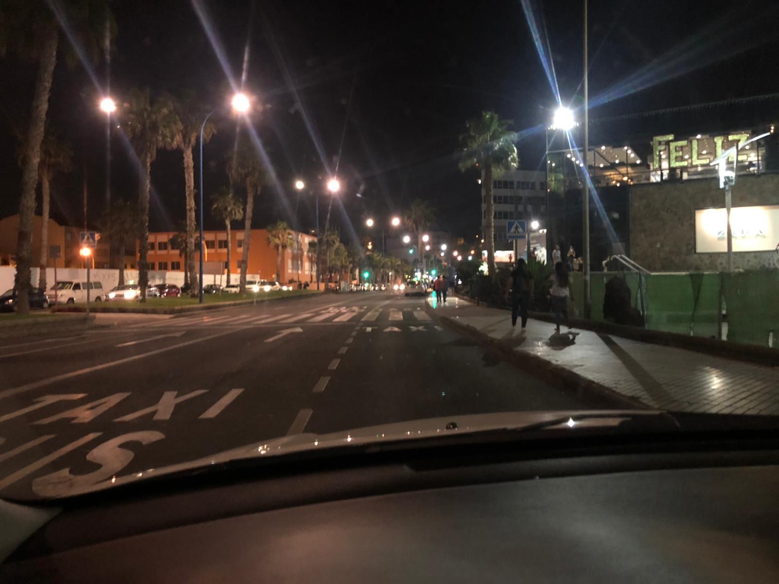 Huelga de guaguas y taxis en la capital grancanaria