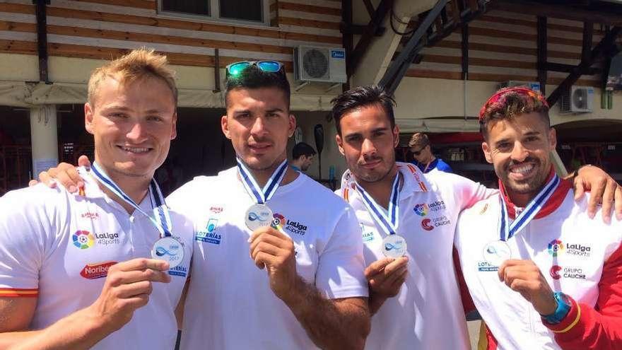 Cooper, Toro, Germade y Garrote, el año pasado con la medalla de plata.