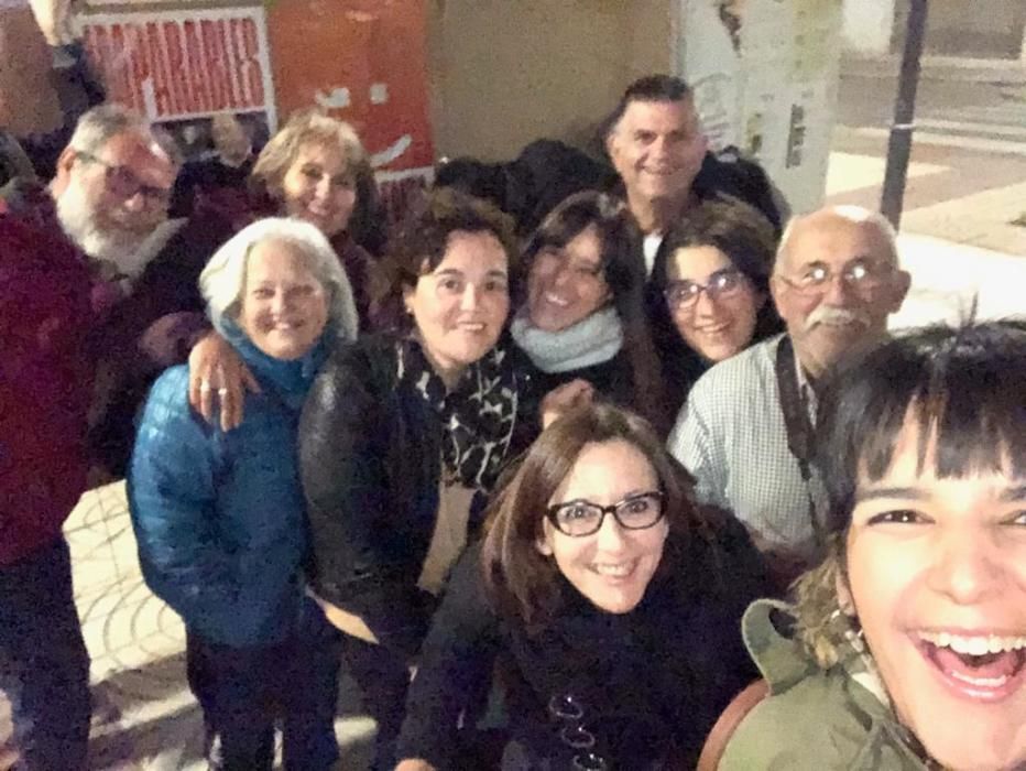 Primera noche electoral de Compromís Horta Nord con Maria Josep Amigó.