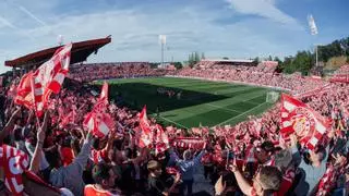 El Girona prepara su fiesta de Champions para la última jornada de Liga