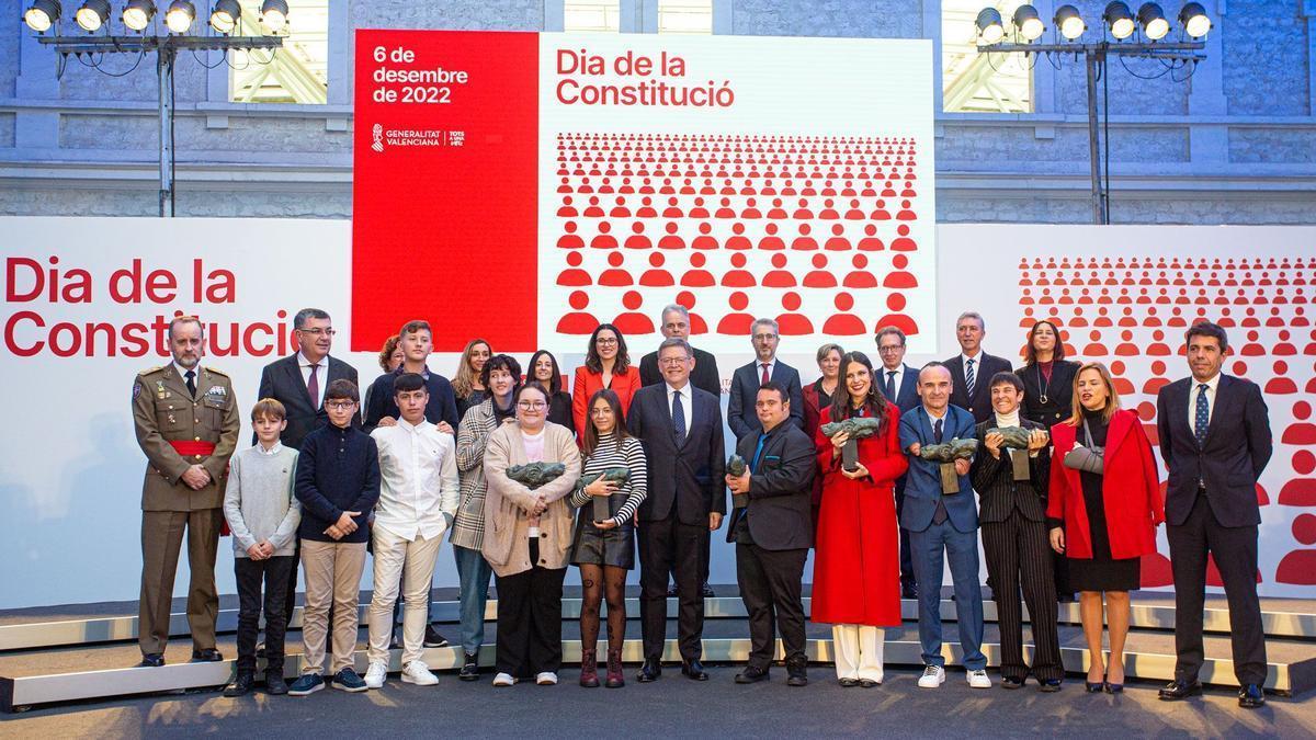 Imagen de la celebración del Día de la Constitución el año pasado en Alicante.