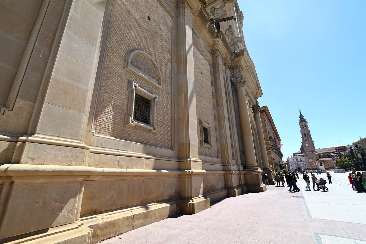 El crismón es el elemento de más antiguedad en la basílica del Pilar de Zaragoza.