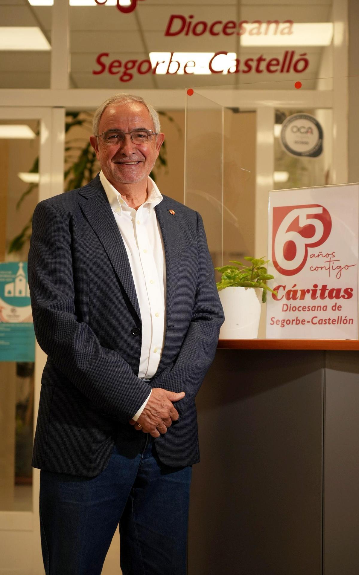 El presidente de Cáritas Diocesana de Segorbe Castellón, Francisco Mir.