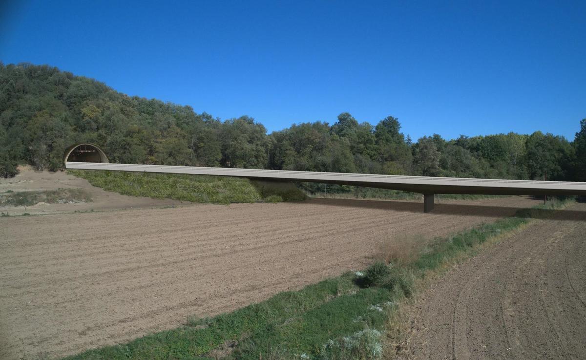 L'accés i el nou túnel de la Pinya.