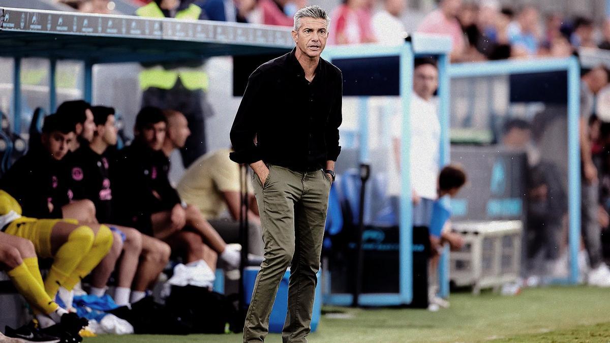 Pep Lluís Martí, en un partido con la UD Ibiza.