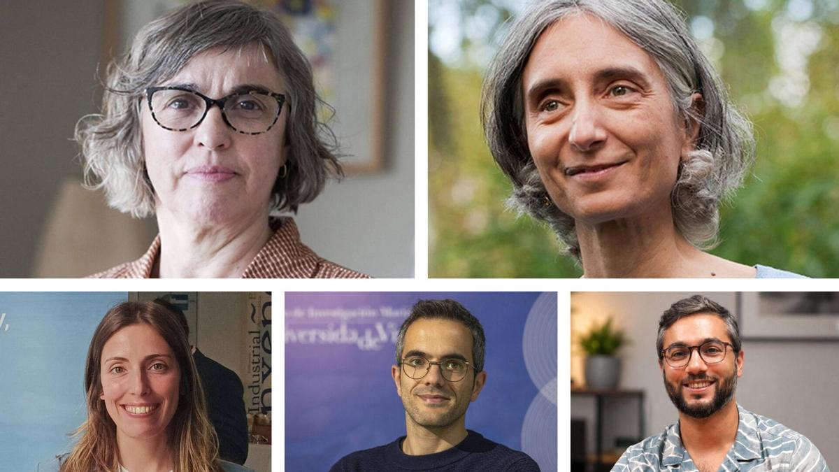 De izquierda a derecha y de arriba a abajo, María Luisa Rúa, Ana María Torrado, Helena Raquel dos Santos FernandesPedro Miguel Ferreira Santos y Diego Fernández.