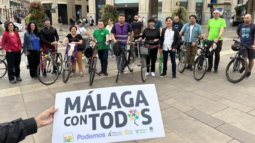 Con Málaga se compromete a ampliar la red de carriles bici con 70 nuevos kilómetros