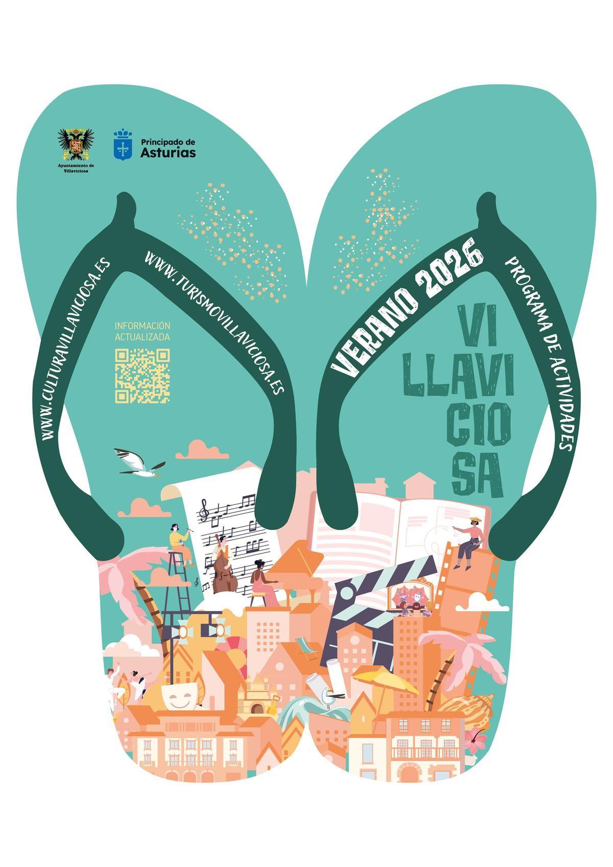 Imagen promocional del programa de actividades del verano de Villaviciosa.