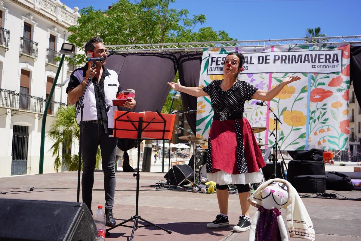 Una actuación teatral en e Festival de Primavera de Ontinyent.