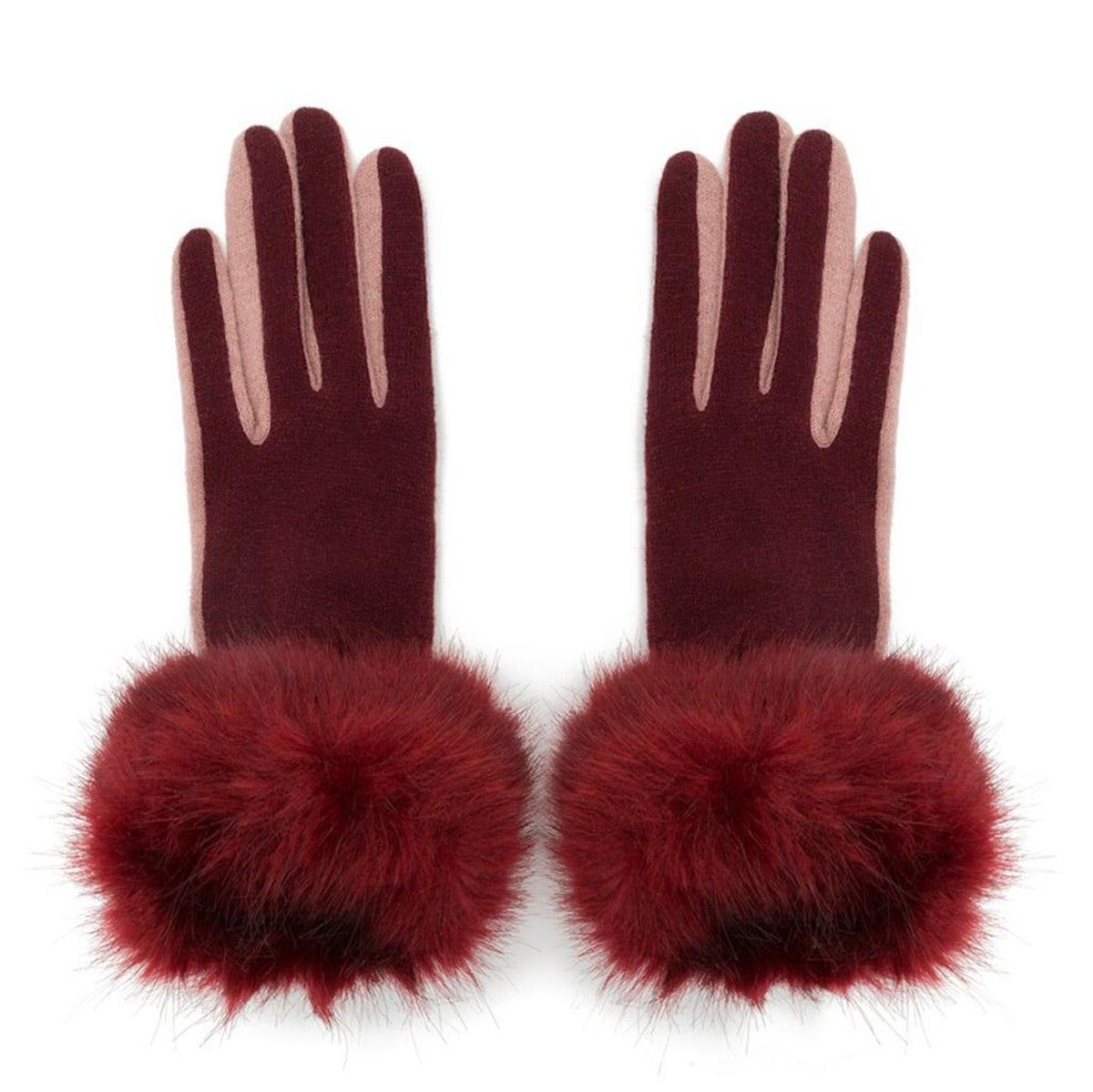 Guantes bicolor