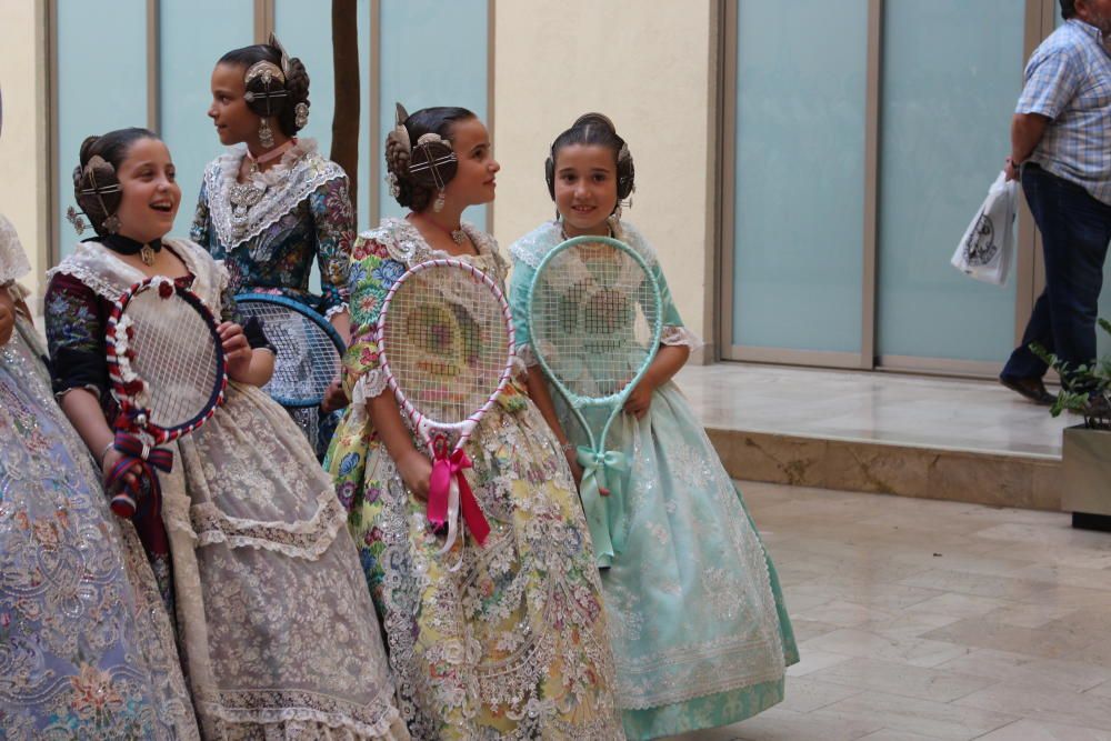 Las falleras de 2017, 2018 y 2019, en la Batalla de Flores