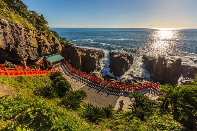 Santuario Udo jingu, Nichinan, Kyushu, Japon