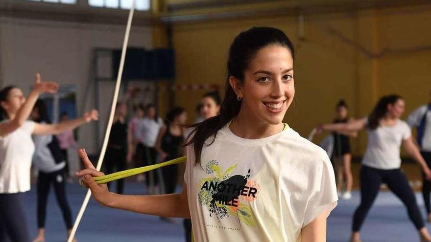 Alejandra Quereda, durante la &#039;masterclass&#039; en Abegondo.