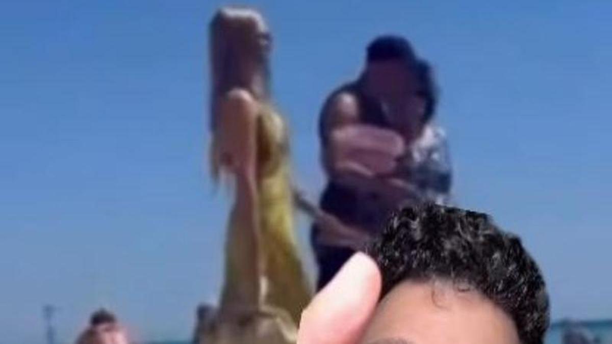Ester Expósito and Mbappe in Javi Hoyos' video.