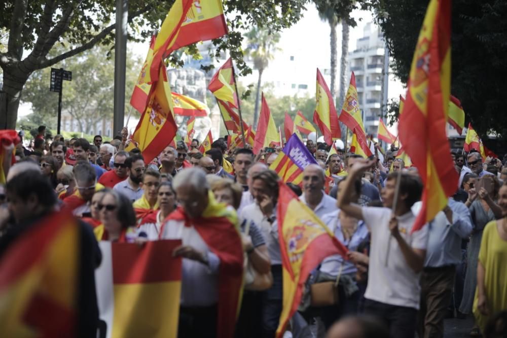 Unas 800 personas se manifiestan en Palma por la unidad de España