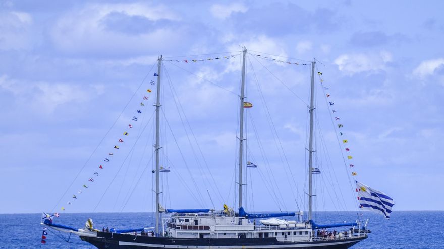 El velero Escuela de Uruguay ‘Capitán Miranda’ visita Gran Canaria